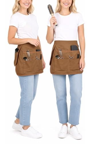Molaxhome Waist Tool Apron with Multi-Pocket Adjustable Belt for Gardening — view 5