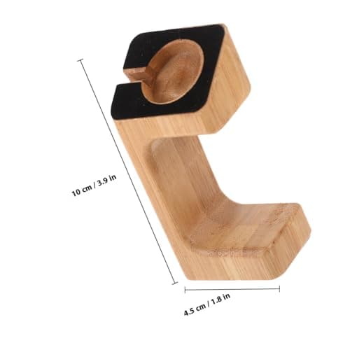 Angoily Bamboo Smart Watch Charging Station Holder Display Stand for Watch Charging Bracket Usb Travel Charger Support — view 2