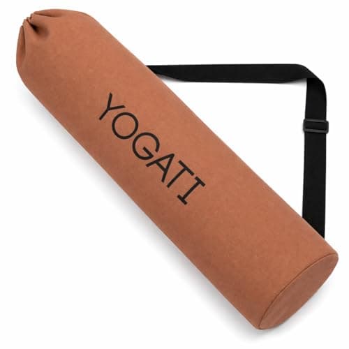 YOGATI® Yoga Mat Bag | Large Synthetic Cotton Yoga Mat Bags for Women and Men with Adjustable Strap | Perfect for Pilates and Exercise Mats | 19x80 cm Yoga and Pilates Mat Bag. Garnet