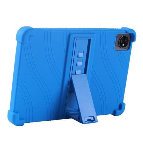 INSOLKIDON Compatible with Case for Blackview Tab 30 WiFi 10.1 inch tablet, Full Coverage Ultra Slim adjustable Stand Silicone Shockproof Lightweight Protective Cover Case (Sky Blue) — view 3