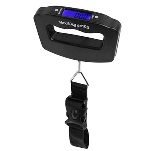 MSC Portable Digital Luggage Scale Electronic Suitcase Scale Hanging Scales Luggage Weighing Scale 110 Pound/ 50 Killogram With Backlit With Tare Function Lightweight for Travel-Small-1pc