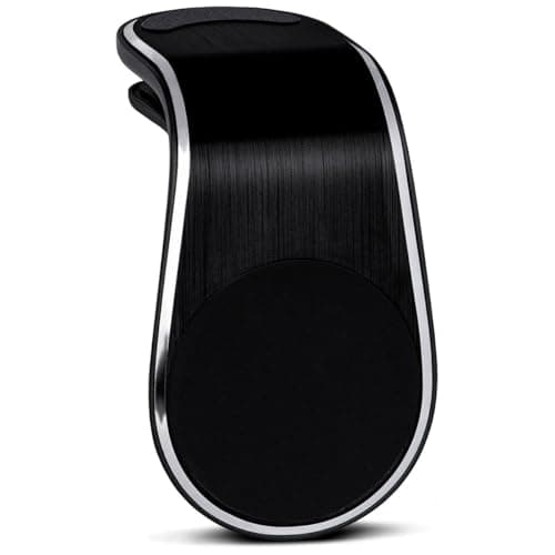 ONEFLOW Premium Magnetic Mobile Phone Holder Car Ventilation for All Ulefone Mobile Phones | Universal Mobile Phone Holder Car Compact Ultra Light and Safe – Magnetic, Black