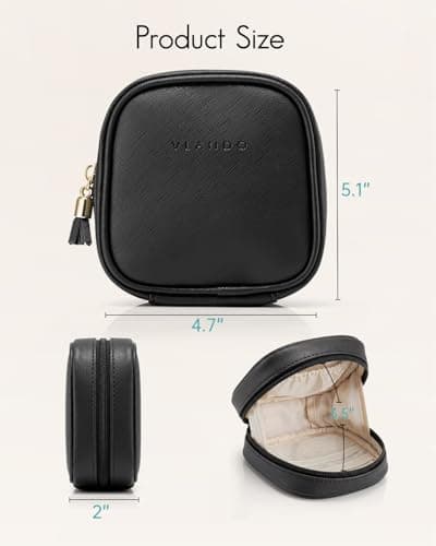 VLANDO Travel Makeup Bag, Small Makeup Bag for Weekend Breaks and Travel — view 4