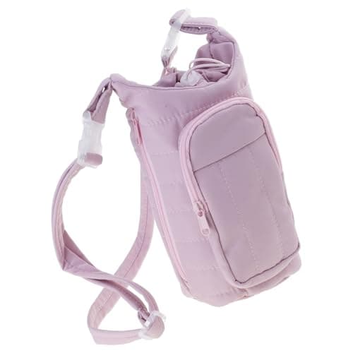 Fieuaah Crossbody Insulated Water Bottle Carrier, 1.5L, Lavender
