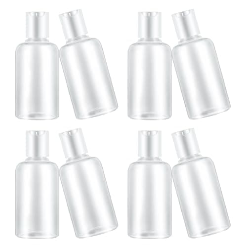 Gadpiparty 12 Pack Refillable Travel Shampoo Dispenser Bottles 75ml Plastic