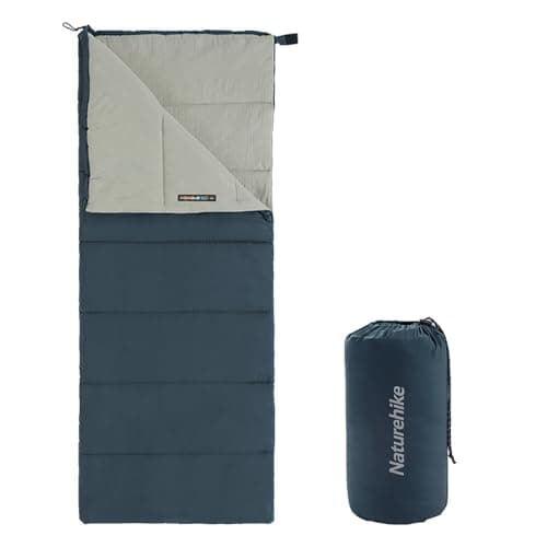 Naturehike Sleeping Bags for Adults, Lightweight Rectangular Spliceable 3 Season Sleeping Bag, for Outdoor Camping, Hiking Navy Blue