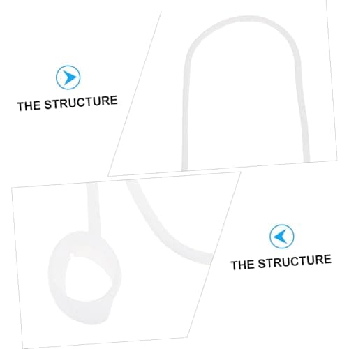 MUELODSIC 2pcs White Silicone Earbuds Strap Anti-lost Cord for Earphone — view 5