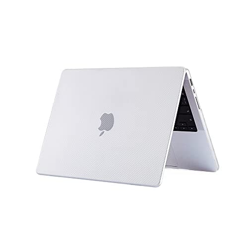 Se7enline Compatible with Best MacBook Pro Case 16 inch 2021 2022 M4 M3 M2 M1 A2485 A2779 A2991 A3403 Matte Laptop Protective Hard Shell Case with Keyboard Cover(EU Layout),Carbon Fiber Transparent — view 4