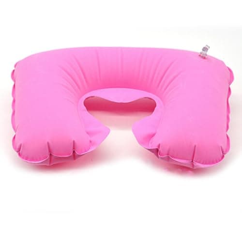 MAGICLULU Inflatable Random Color 4pcs U Shaped Travel Pillow Neck Pillow with Micro-velvet Fabric Comfortable and Portable for Airplane and Home Use — view 3