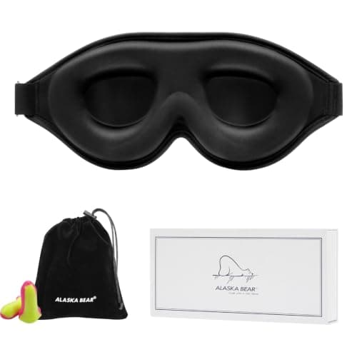 ALASKA BEAR Sleep Mask Deep Contoured Eye Cups for Women and Men