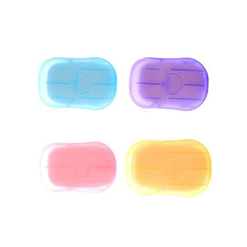 Barato 5 Boxes Portable Travel Soap Sheets, Disposable Hand Washing Paper Soap for Home Travel Camping Hiking and Outdoor Activities,Easy to Clean Mini Soap Paper — view 4