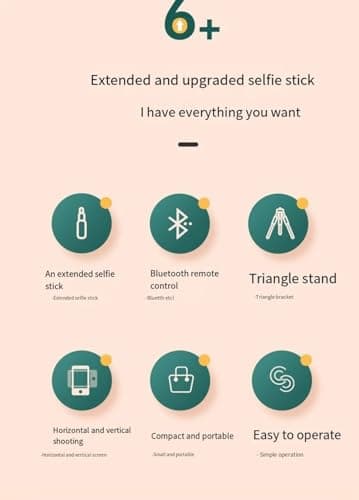 XIHAMA Selfie Stick Tripod, 4 in 1 Extendable & Portable Phone Tripod Stand with Wireless Remote Compatible with iPhone 16 15 14 pro Xs Max 8 7, Galaxy Note10/S20/S10/OnePlus 9/9 PRO etc — view 4