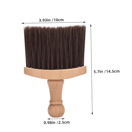 Ipetboom Beard and Hair Brush Hair Cutting and Cleaning Brush with Wooden Handle Portable Size Gentle Soft Bristle Nylon Bristles for Beard Grooming and Travel for Men — view 2