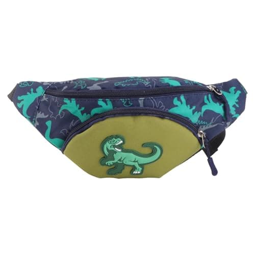 Kids Fanny Pack, Cute Dinosaur Kids Bum Bag Bumbag Waist Pack Cartoon Hipsack Belt Bag Small Belt Bum Bag Crossbody Purse Waist Pouch for Toddler Girls Boys Running Hiking Travel Sports