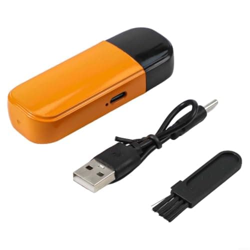 Electric Nose Hair Trimmer, for Men with Digital Display, Rechargeable, Stainless Steel, Portable Precision Grooming Kit,for Travel and Home Use(Normal Orange) — view 2