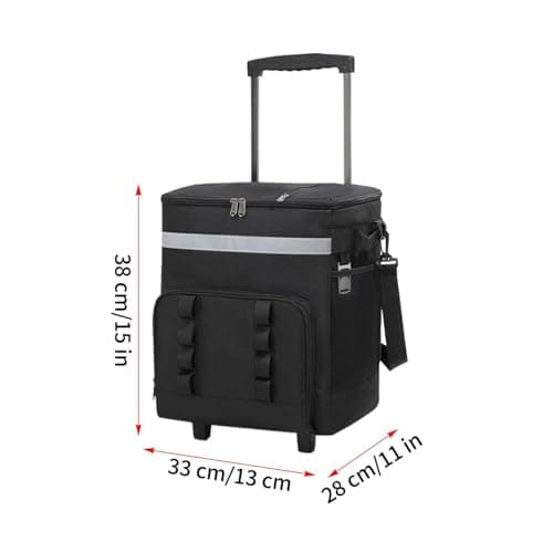 Rolling Cooler Bag Insulated Leakproof Ice Chest — view 6