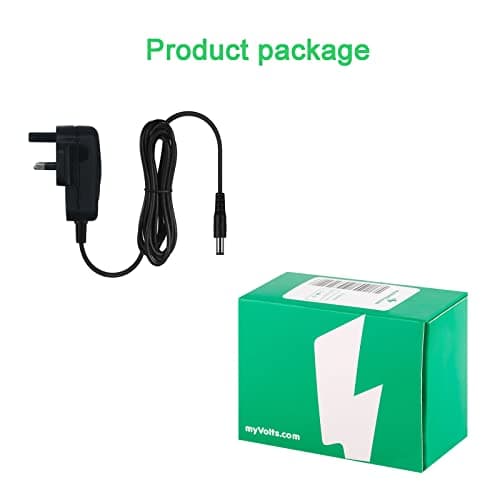myVolts 9V power supply adaptor compatible with Lexibook Frozen Sky Blue Portable DVD player - UK plug — view 5