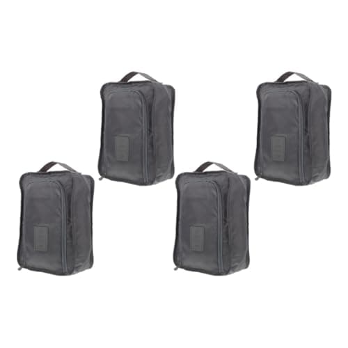 4pcs Portable Shoe Bags for Storage Polyester Zipper Bags