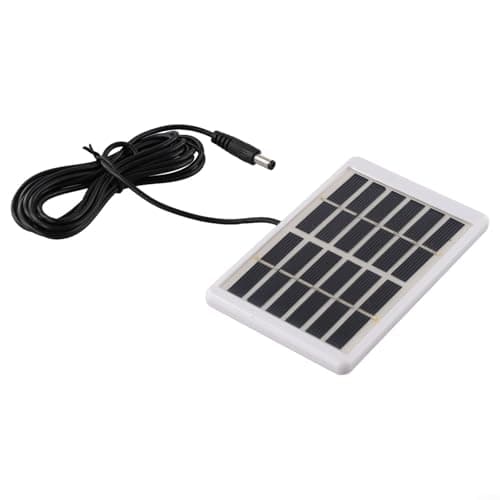 SiSinkal 5W 6V Polycrystalline Solar Panel with Frame and DC5521 Cable, Solar Charger for Outdoor Camping, Hiking, Travel, Mobile Devices, Batteries and Power Banks