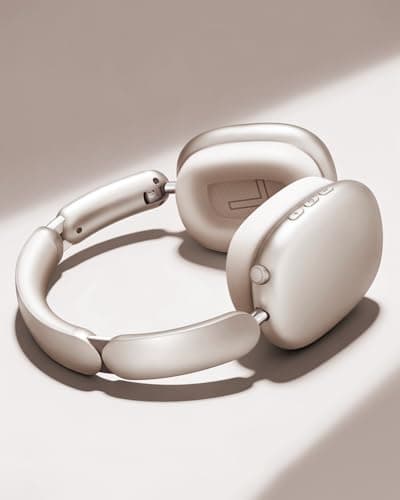 Wentronic Y02 Active Noise Cancelling Headphones,60H Battery,5 EQ Music Modes,Hi-Res Audio,Deep Bass,Foldable Wireless Over Ear Bluetooth 5.4 Headset,Breathable Leather Earpads (Starlight) — view 2