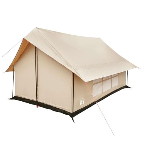 Cabin Tent with Polycotton, Family Camping, Cream, 340 x 246 x 210 cm — view 2