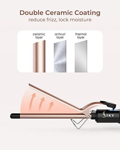 13mm Thin Curling Tong Extra Long Barrel,110-210°C, Ringlet Spiral Curls — view 4