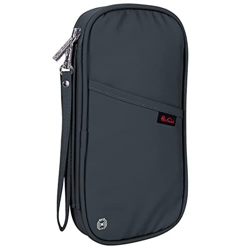 Vinsani Passport Holder Travel Wallet, RFID Blocking Document Organiser