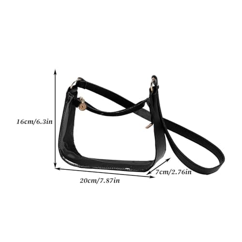 Transparent Shoulder Jelly Bag, Transparent Waterproof Cross Body Bags — view 4