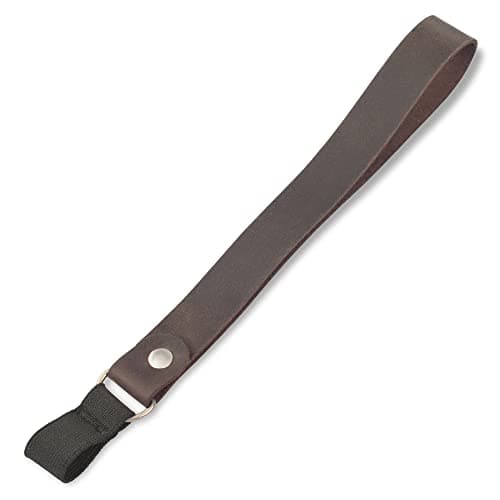Asterom Handmade Leather Cane Strap - Stylish Wrist Strap for Canes and Walking Sticks, Brown, 1 Count (Pack of 1) — view 2