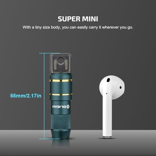 OLIGHT IMINI 2 Keychain Light 50 Lumens EDC Rechargeable Mini Torch, Magnetic Base Lamp with Integrated USB Plug, High Performance Compact LED Flashlight for Daily Carry (Dream Blue) — view 6
