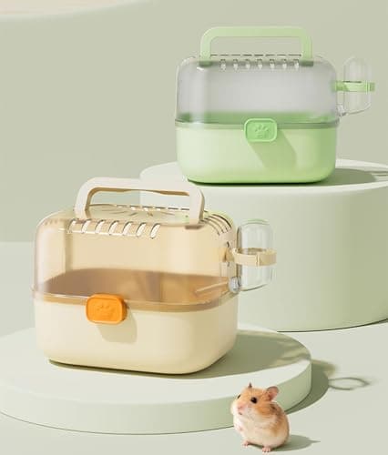 Hamster Carrier Travel Cage with Water Bottle for Golden & Dwarf Hamsters — view 5