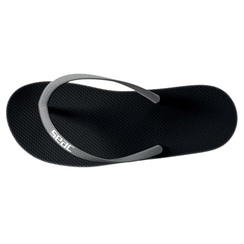 SEAC Unisex Ohau, Rubber Flip Flops for Sea, Pool, Beach and Boat, Black Grey, 11.5/12.5 UK — view 4