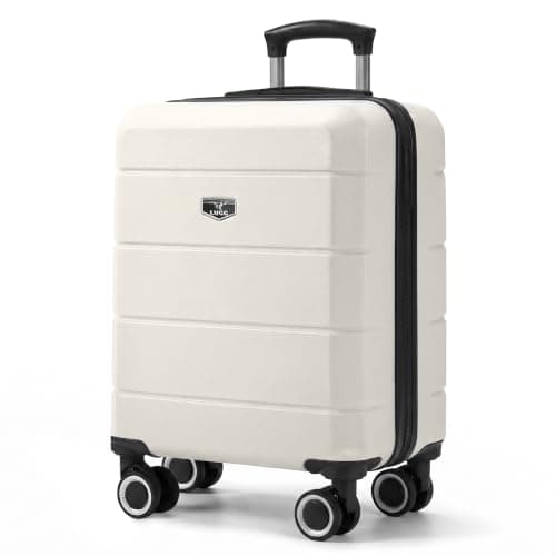 LUGG Jetset 15" Lightweight Cabin Suitcase - EasyJet Underseat Carry On Luggage, ABS Hard Shell, Scratch-Resistant Finish, Secure Lock, Smooth 360° Spinner Wheels (45x33x20cm)