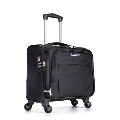 Aerostar Executive Series Roller Bag Case fits Laptop up to 16”, TSA Lock, 4 Wheels and Water-Resistant Business and Commuter Travel, Black