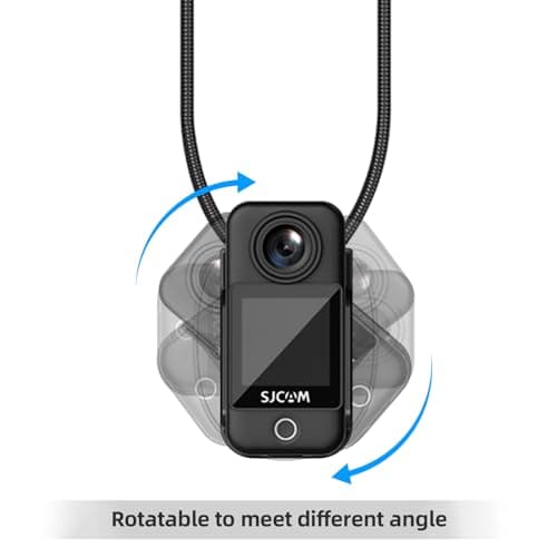 Andoer Magnetic Neck Support for Mini Action Camera Sjcam Quick Release with Adjustable Shoulder Strap Compatible with Sjcam C300 — view 4