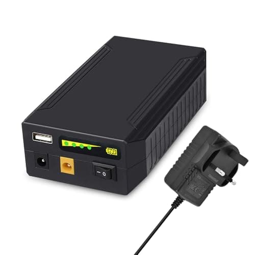Talentcell 12V Lithium ion Battery Pack, 11.1V/9000mAh 99.9Wh Portable Power Bank, DC 12/9V and 5V USB Multiple Output Li-ion Batteries for LED Light Strip, CCTV Camera, Mobile and more, Black