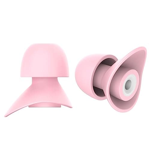 Fitciz Ear Plugs for Sleep & Noise, Zero-Pressure, 2 Sizes [S/M], Pink