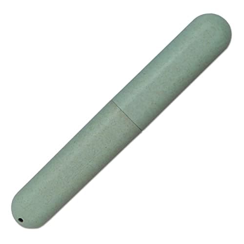 Dental Aesthetics Wheat Straw Toothbrush Travel Case x 1 (Green)