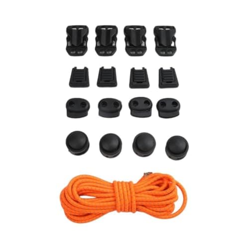 Kivivaka 17pcs DIY Adjustable Backpack Buckle Kit with 32m Elastic Latex — view 3