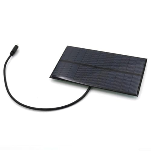 Solar Panel Charger, Portable Solar Charger Panel 5.5V 2W 330mA, Outdoor Solar Charging Board for Mobile Phones and Lights, Hiking Camping Power Bank Travel Use — view 5
