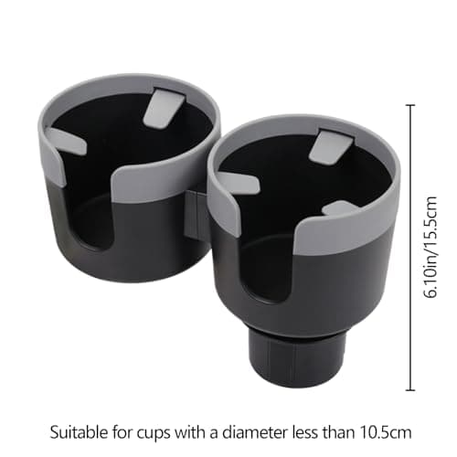 Car Cup Expander Adapter – Holder Insert with Extendable Grip | Multi-Function Drink Slot for Oversized Bottles, Travel Flasks, Cold Brew Containers | Secure Car Interior Accessory for Road — view 6