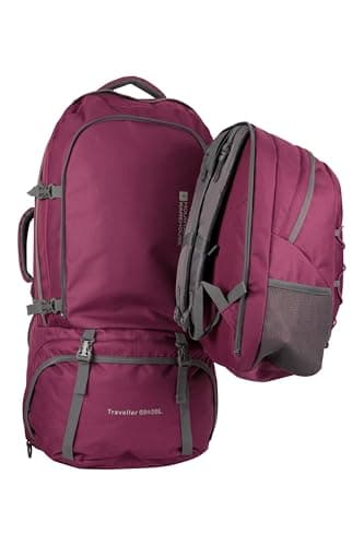 Mountain Warehouse Traveller 60L + 20L Travel Backpack Purple RWF — view 3