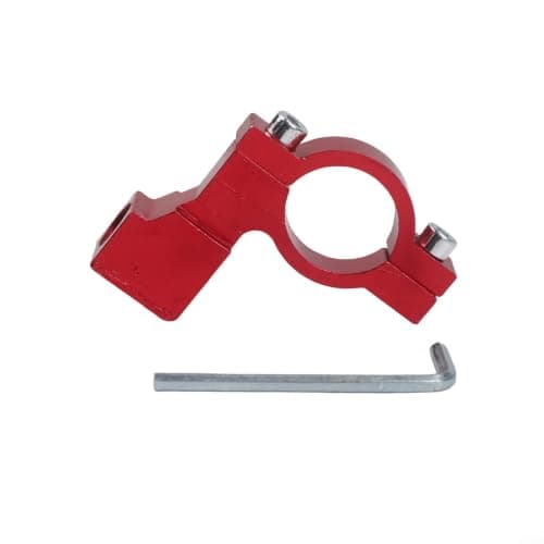 Motorbike Rear View Mirror Mount 10mm Thread - Heavy Duty Aluminium Clamp for GPS Phone Holder Accessories Purple(Red) — view 5