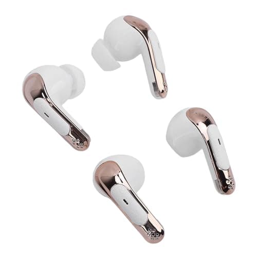 Yanmis Bluetooth 5.4 Earbuds, 4 Pack Dual HIFI Bass Stereo Noise Cancelling Headphones, LED Display in Ear Earphones with 120H Playtime for Laptop Phone, 2 Pair Wireless Earbuds (White) — view 2