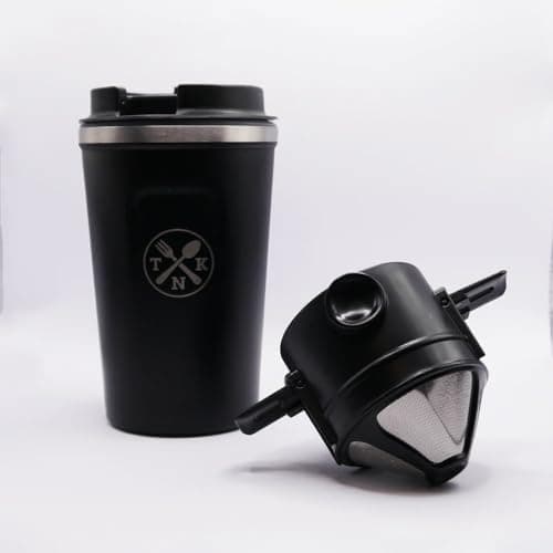 The Nomads Kitchen Travel Filter Coffee Mug | Portable Coffee Mug with Built-in Filter for Fresh Brew On-the-Go | Ideal for Camping, Hiking, Fishing & Outdoor Adventures