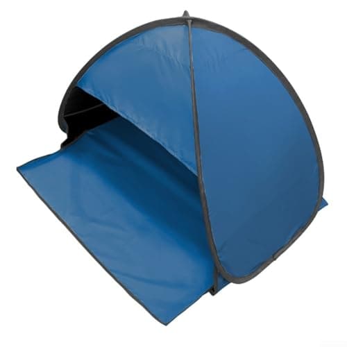 Quick Setup Pop-Up Pet Tent With UV Protection, Automatic Beach Sunshade For Small Dogs And Cats, Portable Outdoor Shelter With Storage Pockets For Travel And Camping, Carmine Red(Double blue) — view 3