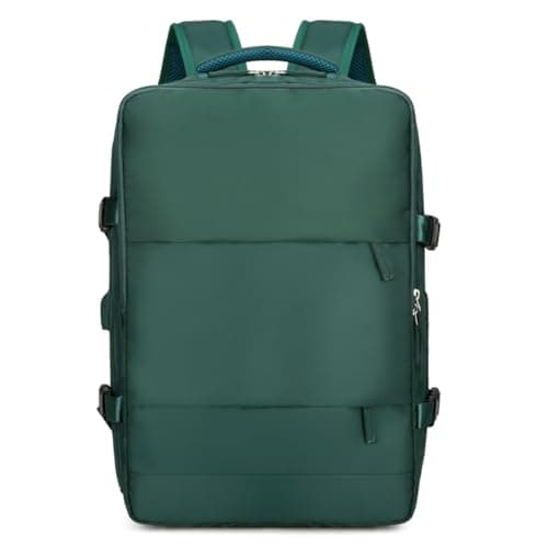 YYKSYDPT Travel Backpack,Mens Womens Waterproof Anti-Theft Carry on Backpacks with Shoes Compartment and Wet Pocket, for Travelling Hiking Walking Camping Running Picnic (Green)