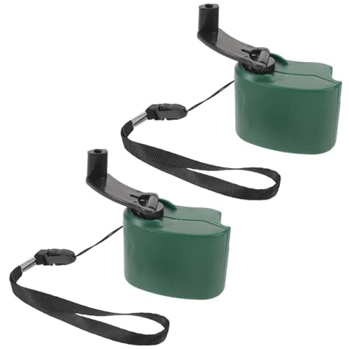 Toddmomy Pack of 2 Hand Crank Generator, Portable Crank Power Generator USB C for Camping, Emergency Power Bank Charger Smartphone