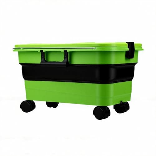 EMUKOEP Collapsible Bucket with Wheels 5.8 Gallon for Car Washing — view 4