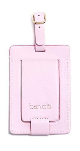 Ban.do Getaway Suitcase Tag for Travel, Durable Vegan Leather Luggage Identifier (I'm Outta Here) — view 3